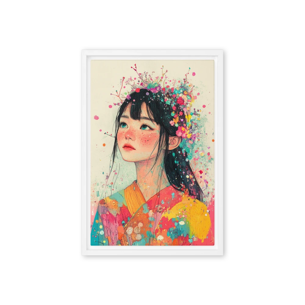 Floral Dreamscape Portrait | Art Print