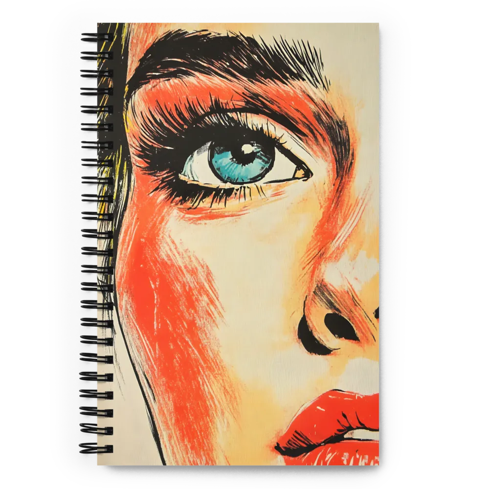 Intense Gaze Pop Art 
 Spiral Notebook | 140 pages