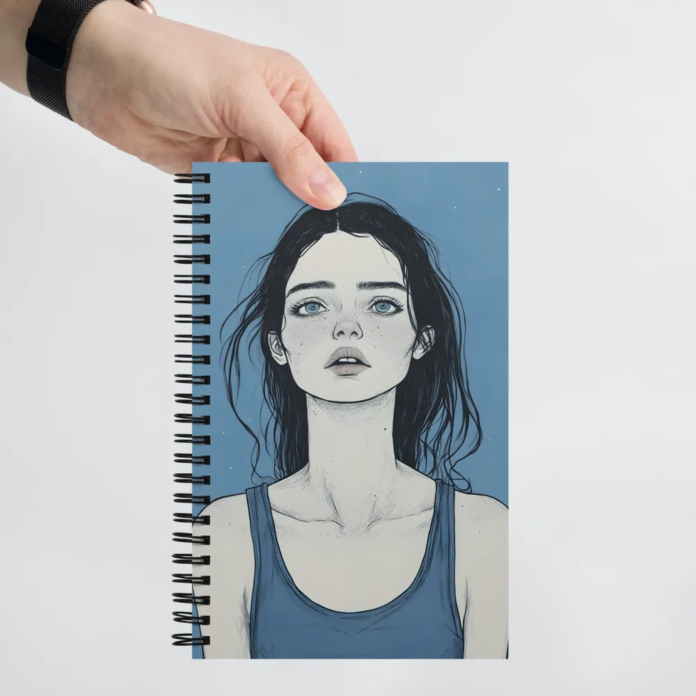 Gazing into Blue 
 Spiral Notebook | 140 pages