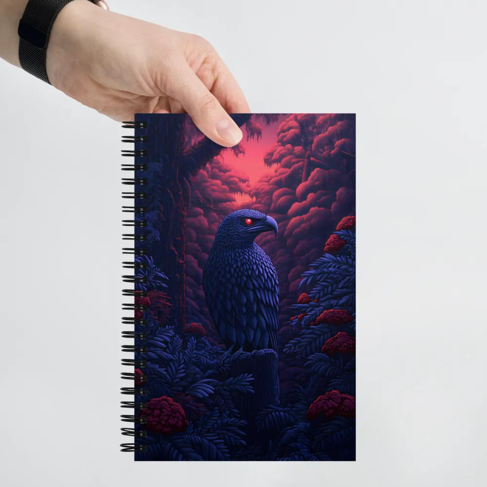 Crimson-Eyed Guardian 
 Spiral Notebook | 140 pages