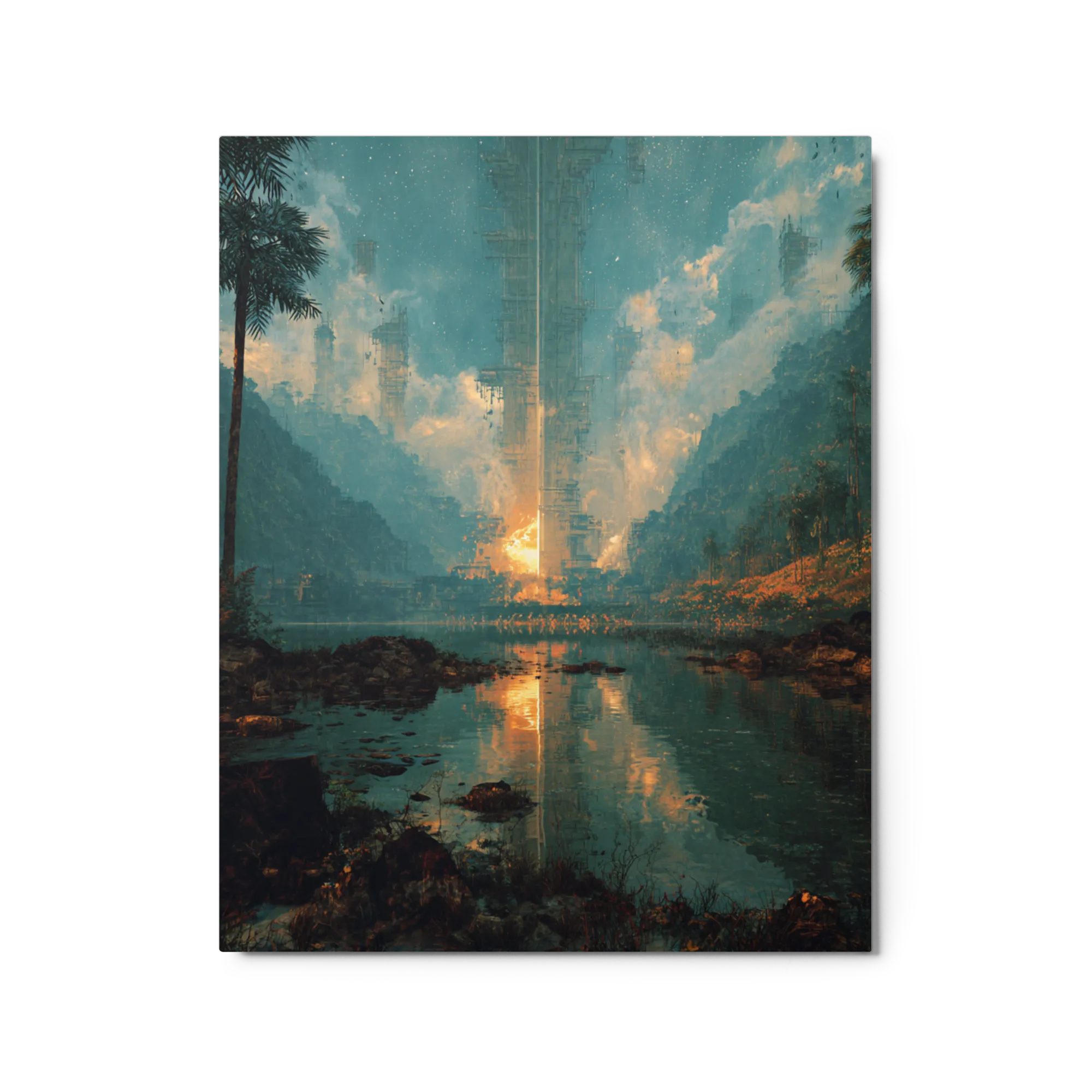 Golden Spire Vista | Art Print