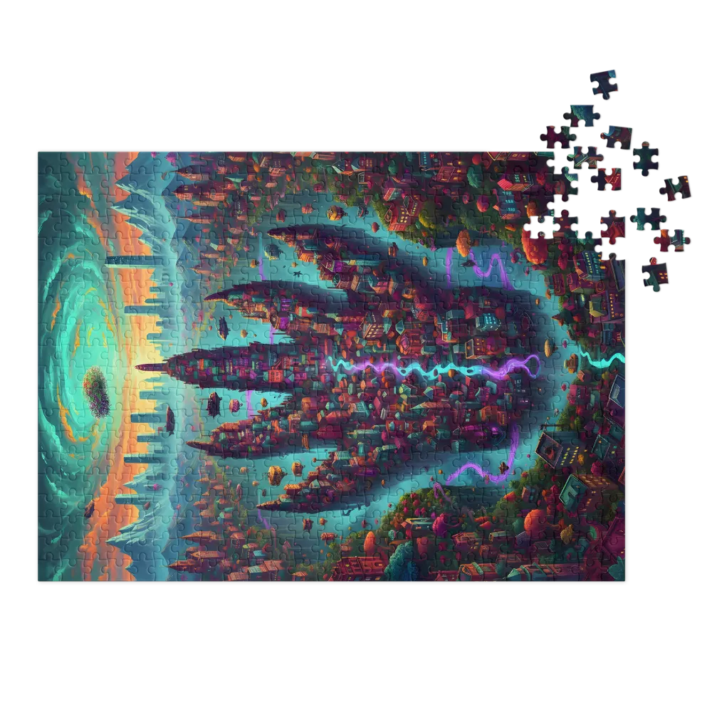 Otherworldly Floating City | Jigsaw Puzzles