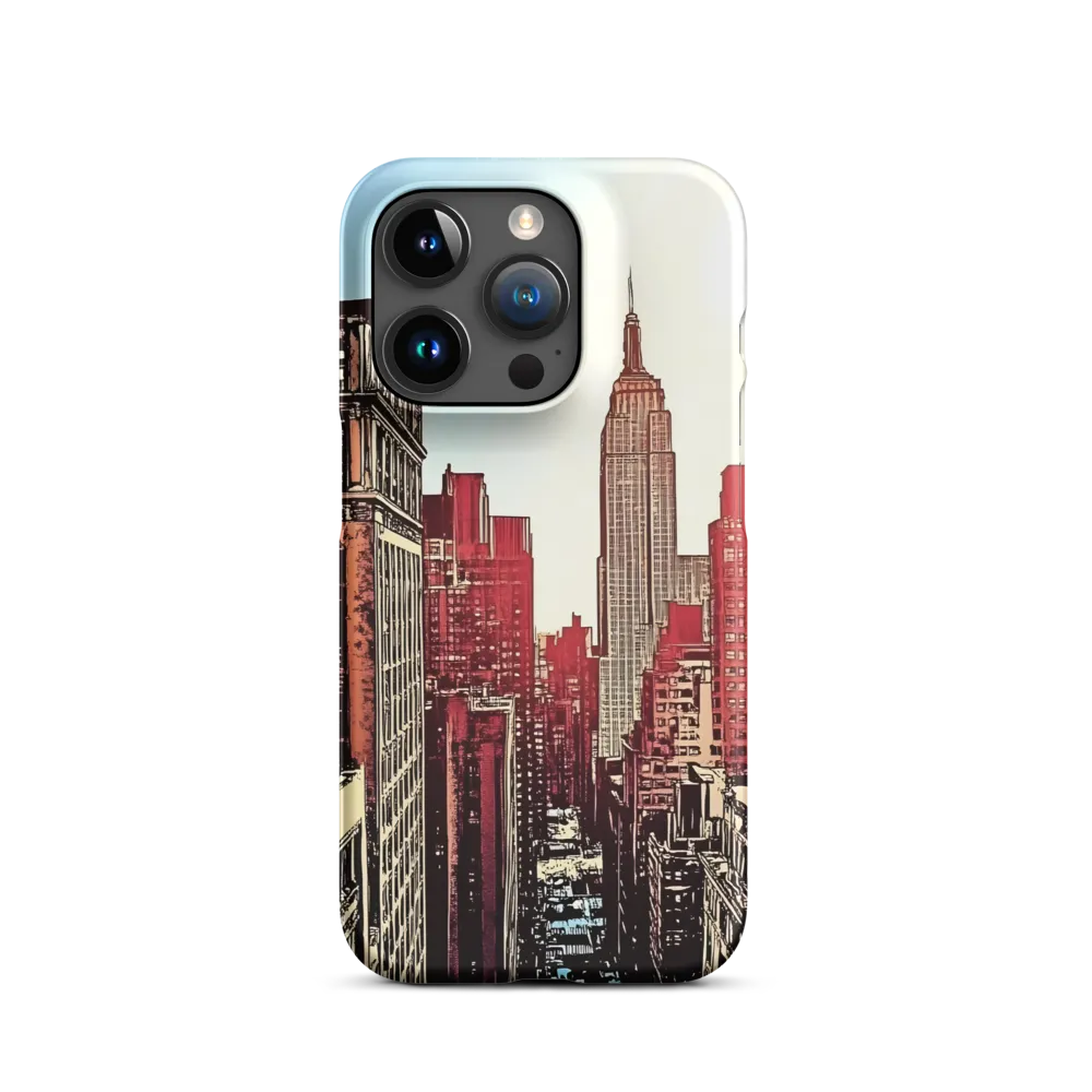 Cityscape Illustration with Empire State Building | Phone Case