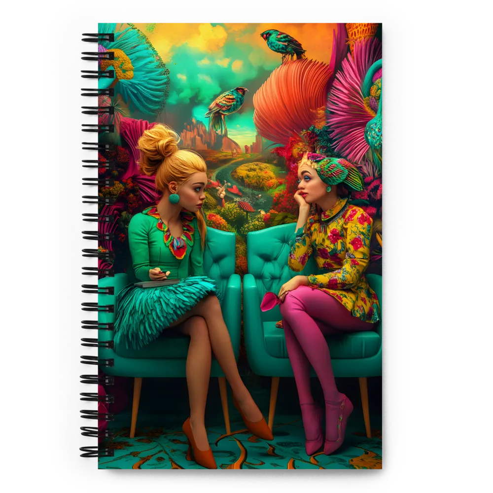 Conversation in a Psychedelic Garden 
 Spiral Notebook | 140 pages