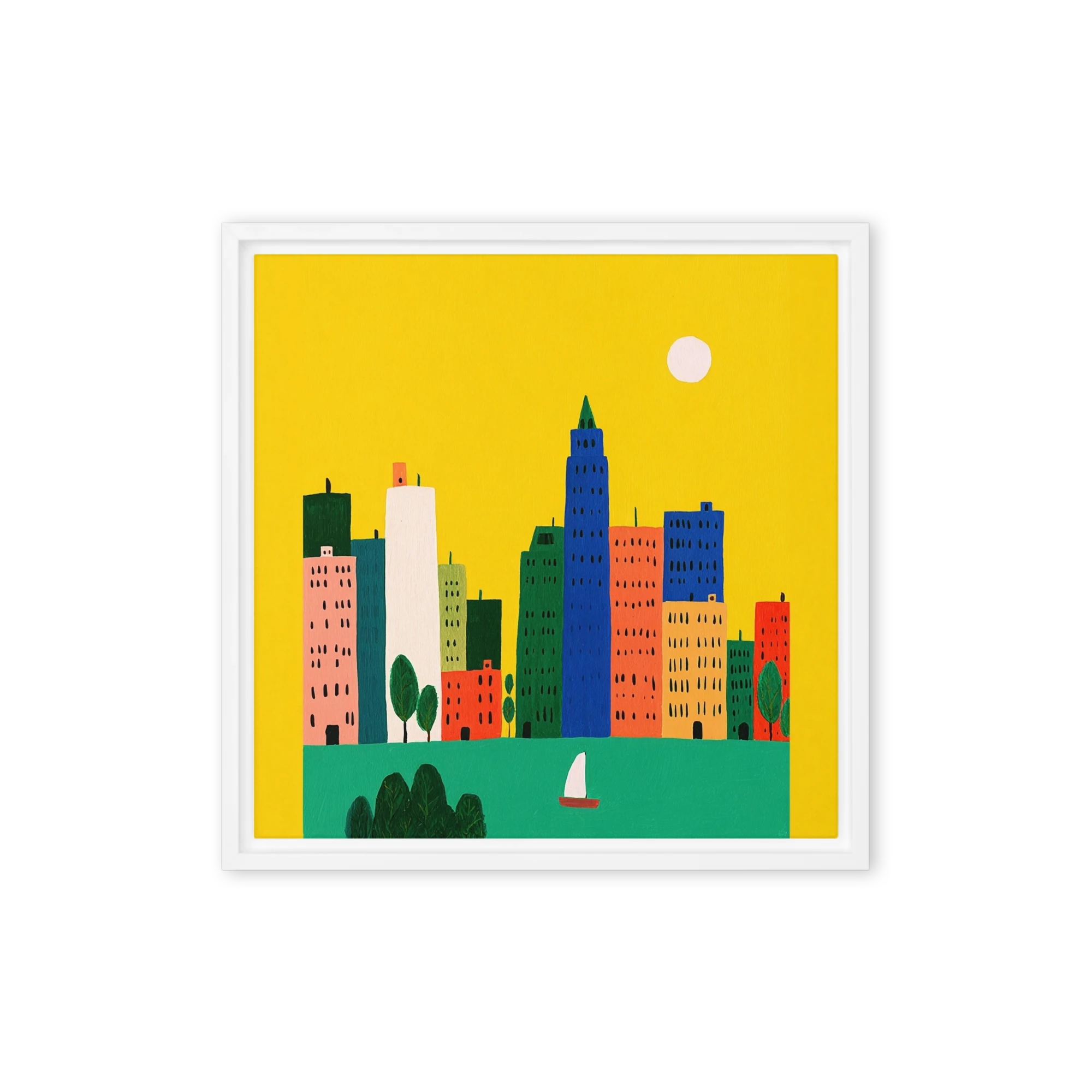 Bright City Skyline