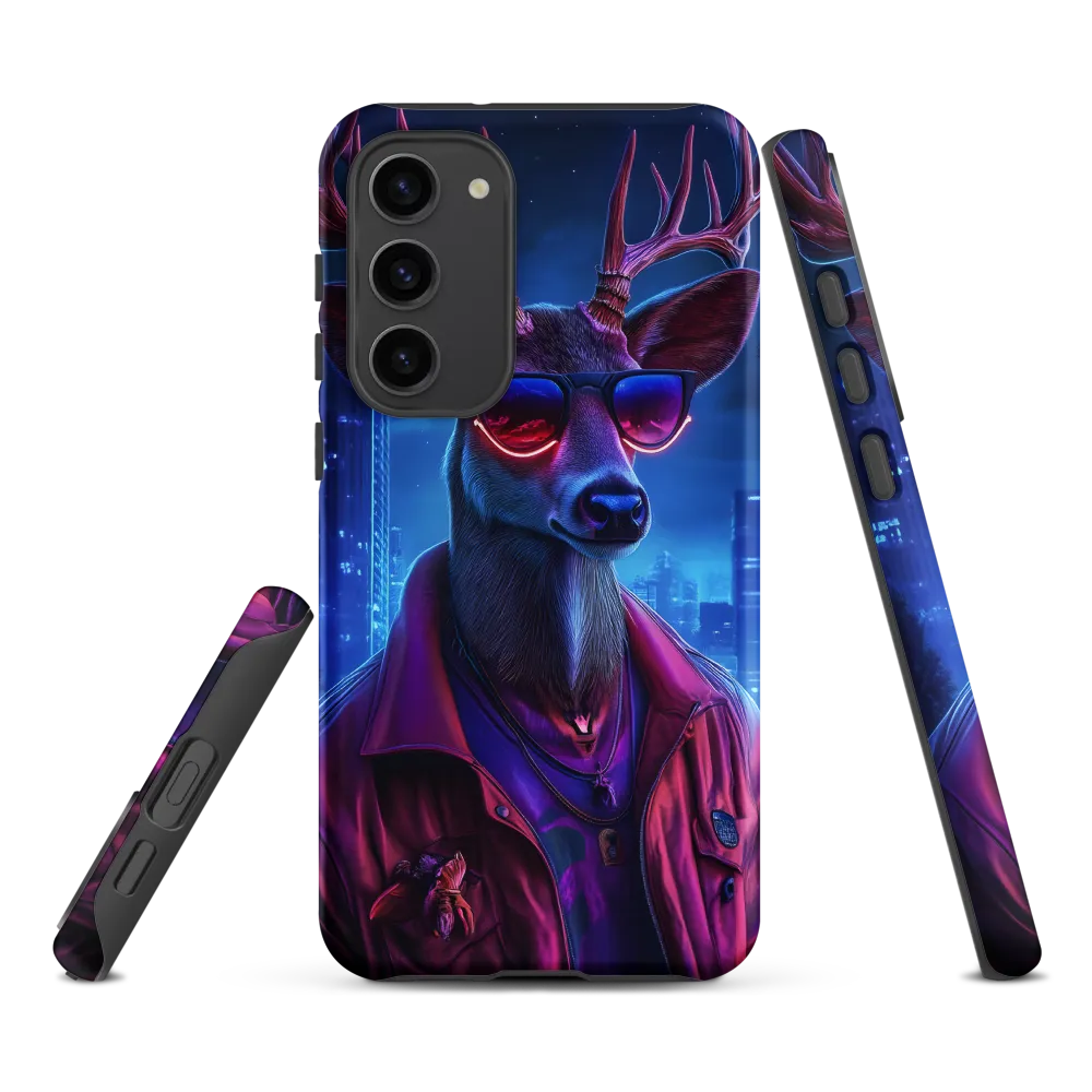 Stylized Deer with Sunglasses | Phone Case