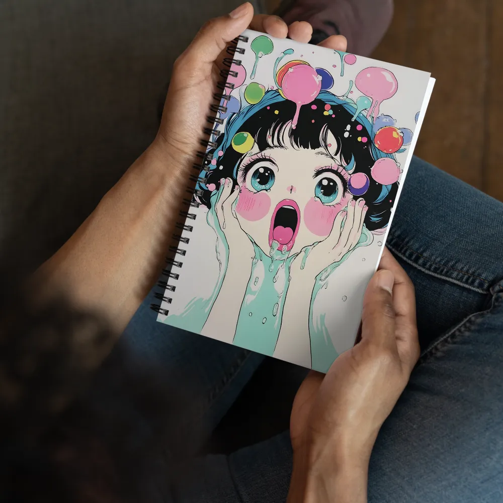 Screaming Anime Girl 
 Spiral Notebook | 140 pages