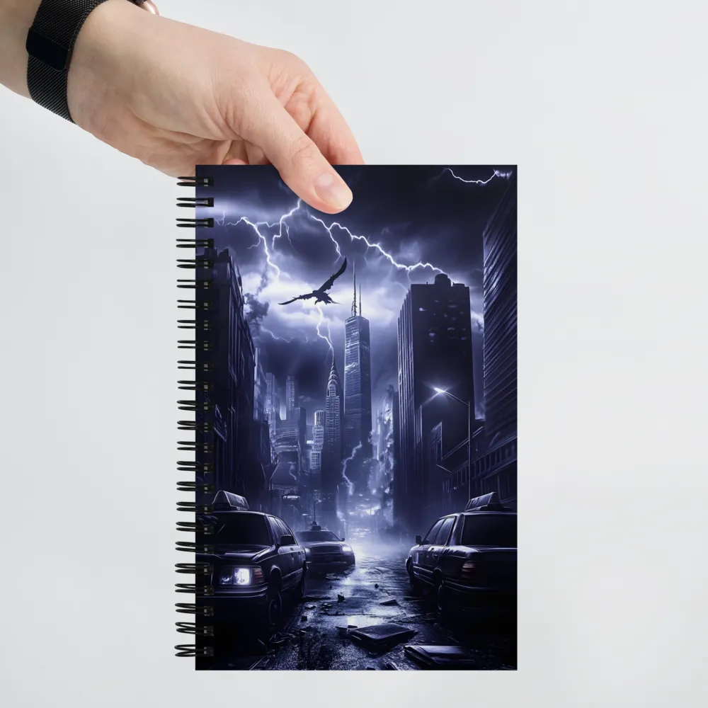 Dystopian Storm City 
 Spiral Notebook | 140 pages