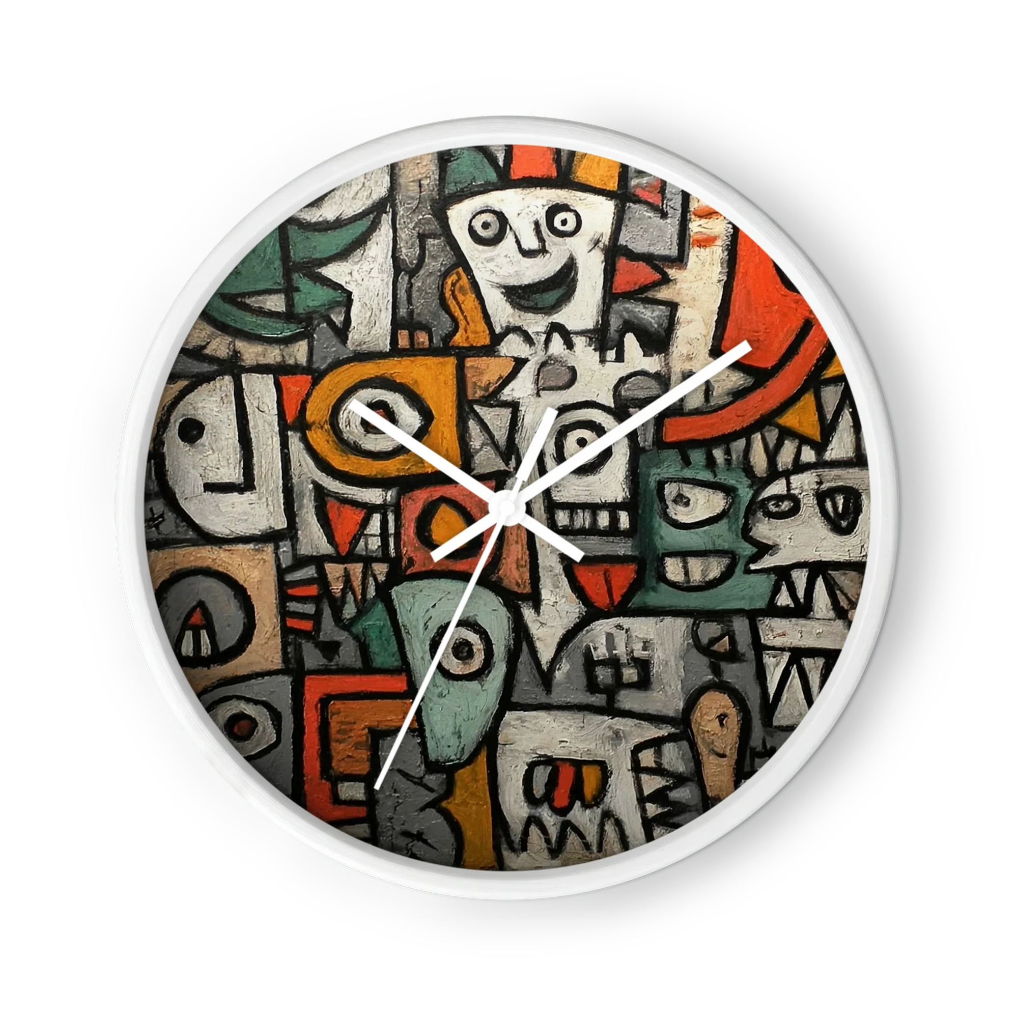 Faces in Cubist Mosaic