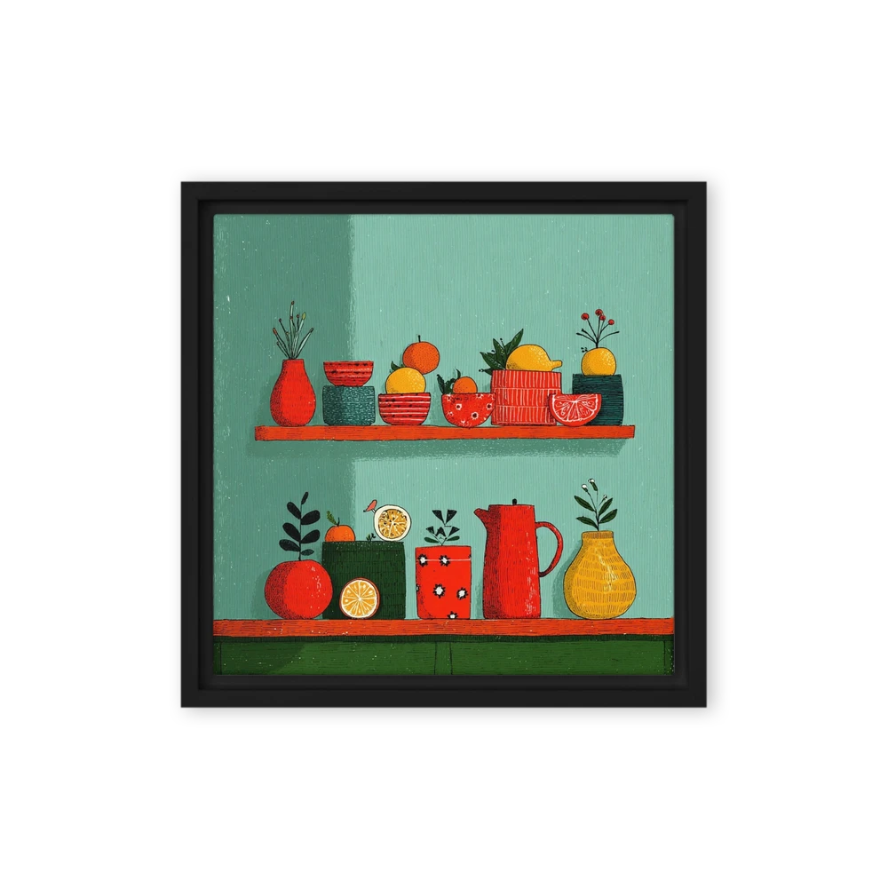 Citrus Still Life Shelves | Art Print