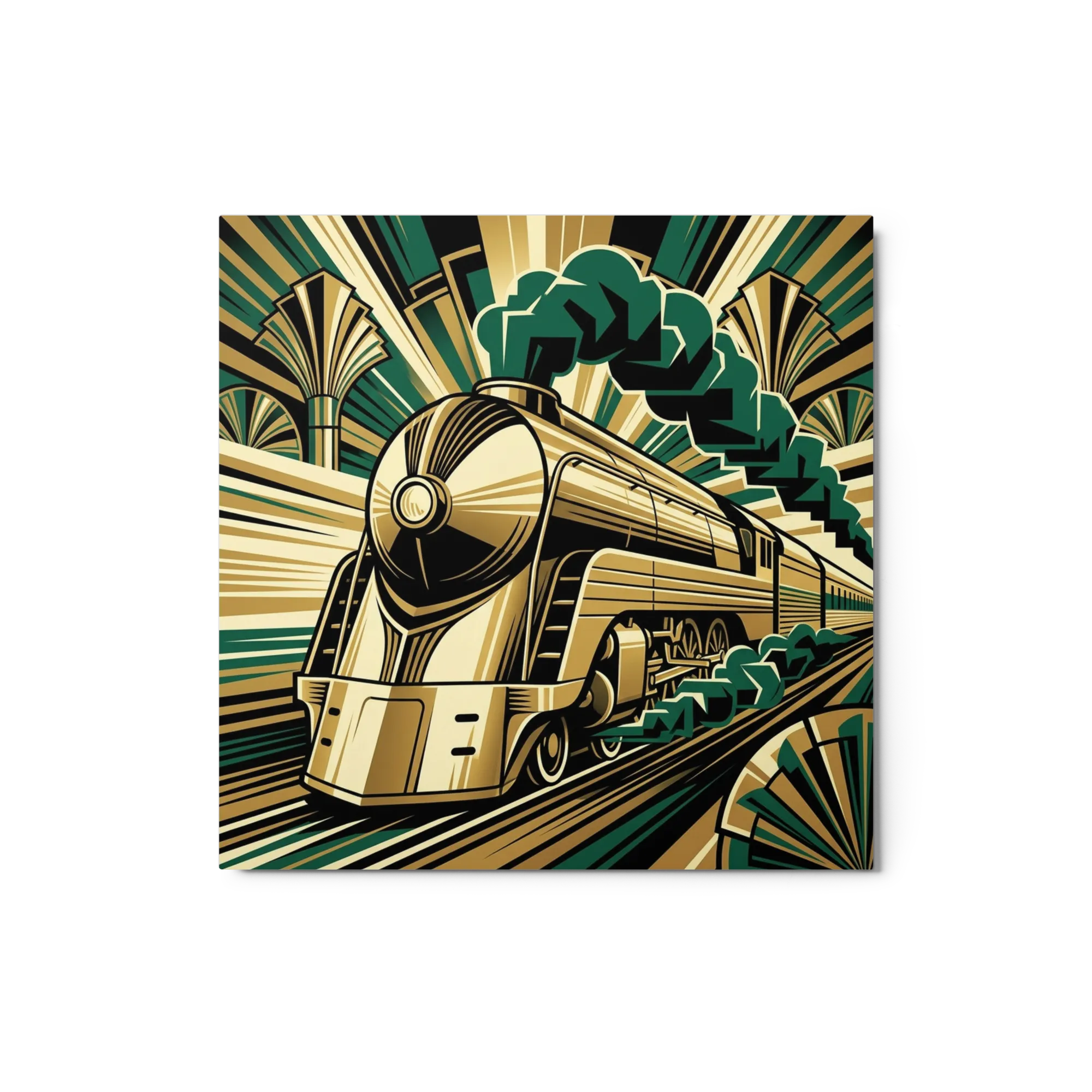 Golden Locomotive | Art Print