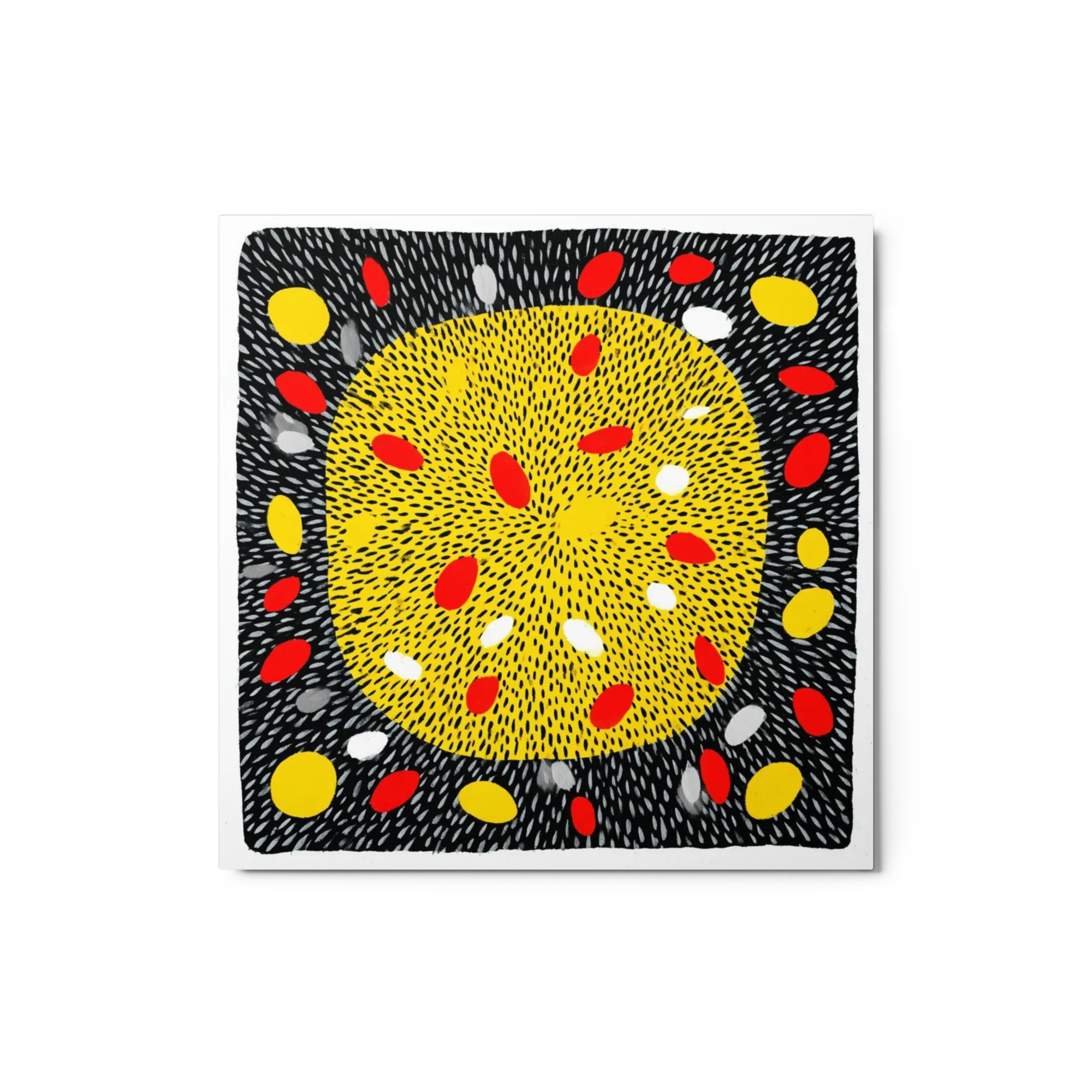 Yellow Disc Stipple Pattern