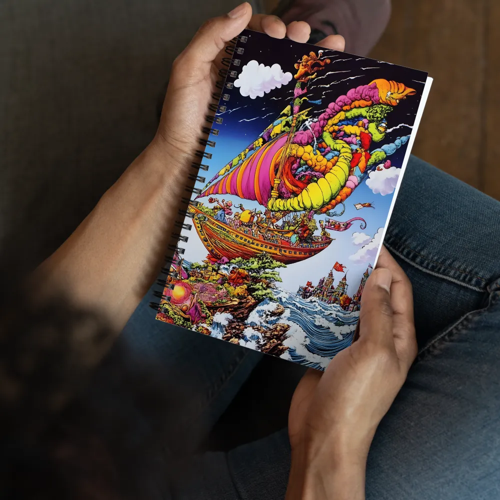 Voyage of Whimsy 
 Spiral Notebook | 140 pages