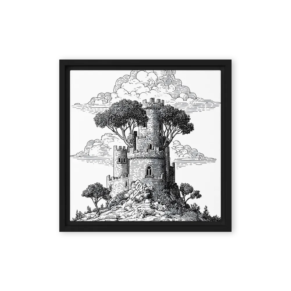 The Sentinel on the Hill 
 Canvas with Black Frame