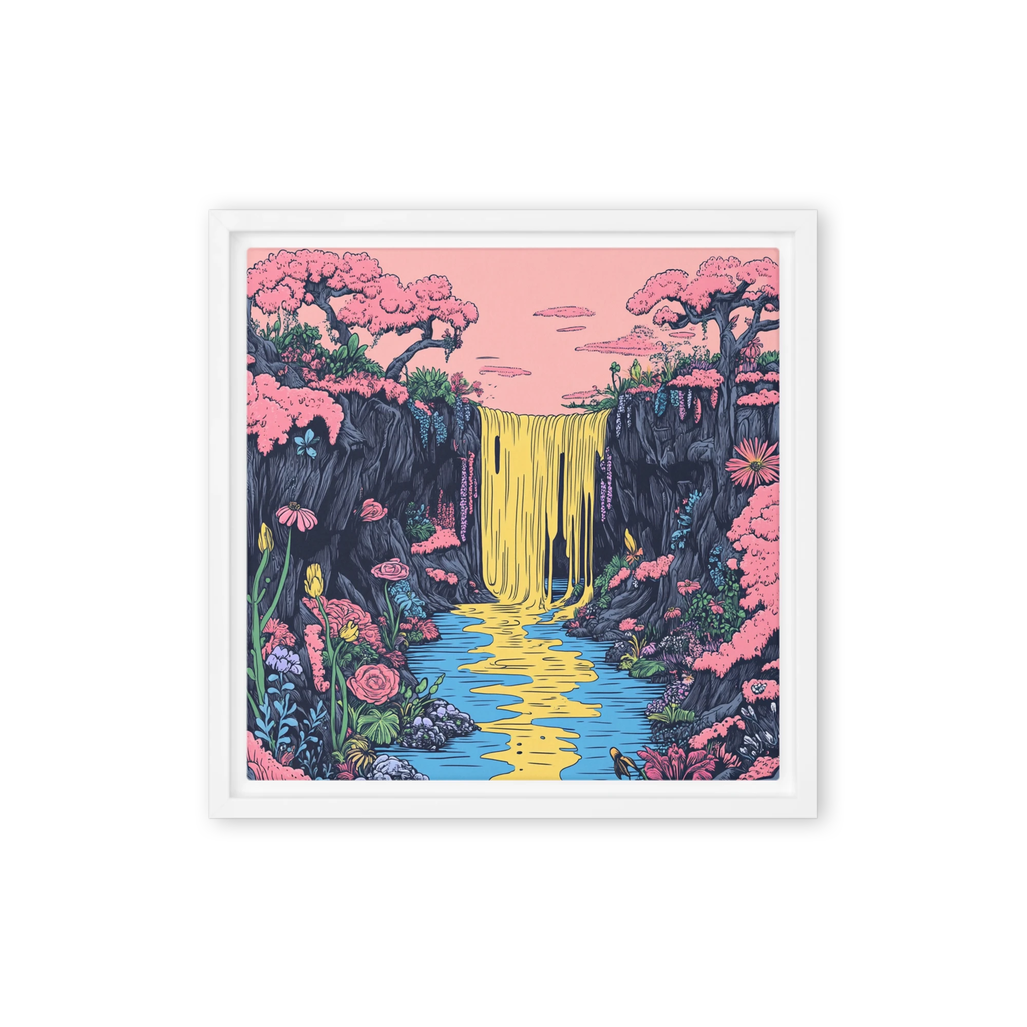 Illustrative Waterfall Landscape