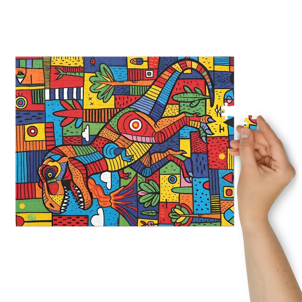 Patchwork T. rex | Jigsaw Puzzles