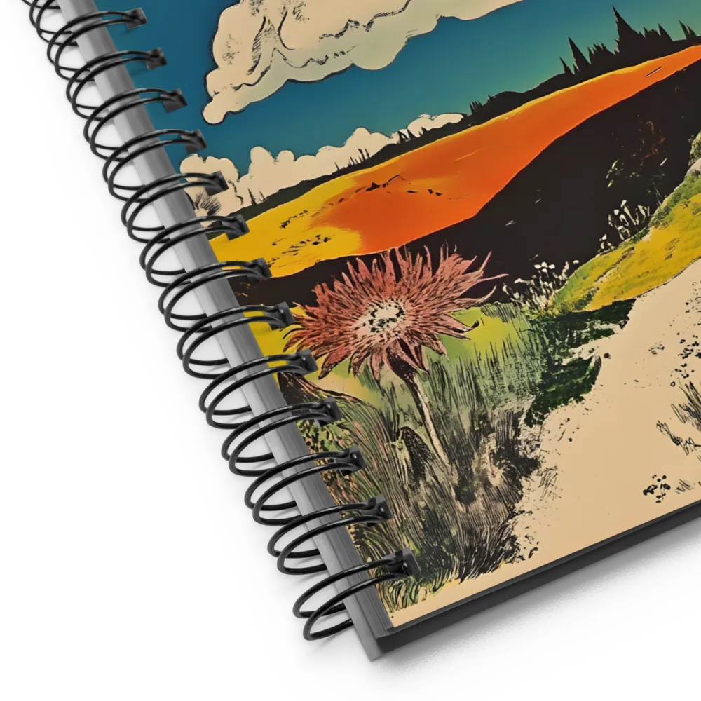 Field Path Sky 
 Spiral Notebook | 140 pages
