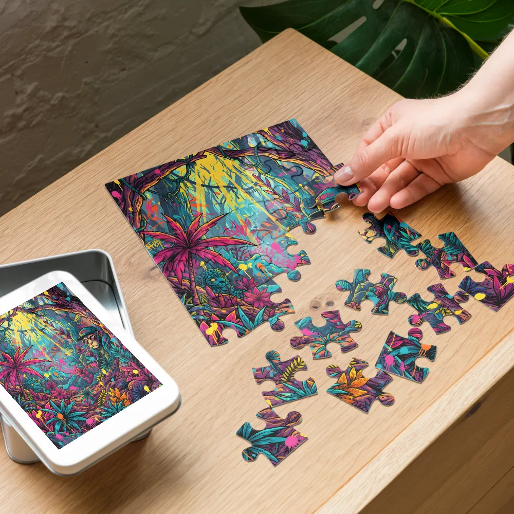 Ritmo Graffiti da Selva 
 Puzzle em caixa de metal
