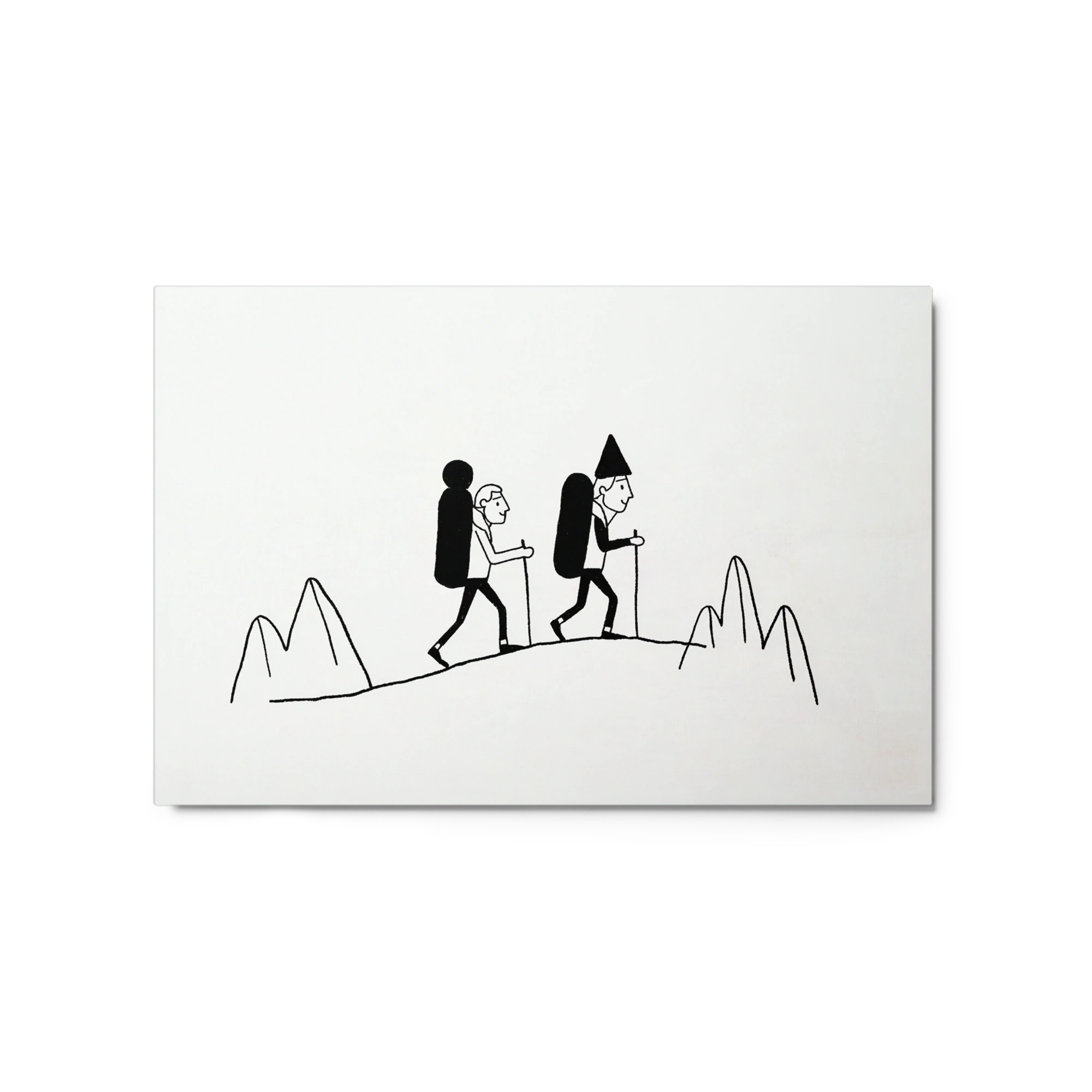 Mountain Hikers | Art Print
