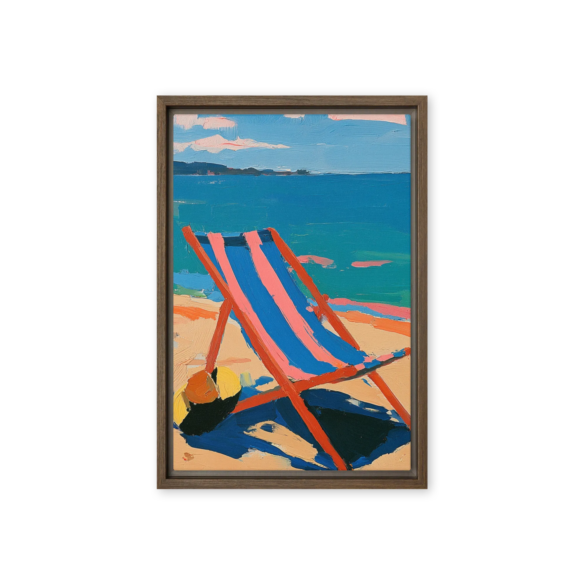 Planes of Mediterranean leisure — Thick impasto oil slabs