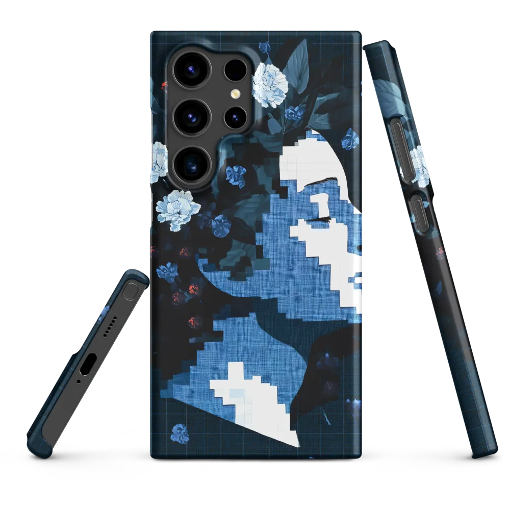 Stylized Floral Profile Silhouette | Phone Case