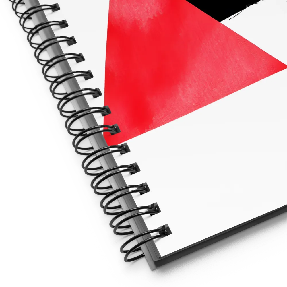 Geometric Brushstroke Composition 
 Spiral Notebook | 140 pages