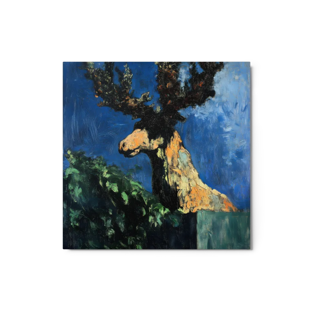 Post-impressionist skylines in cobalt and bone — Thick impasto oils
