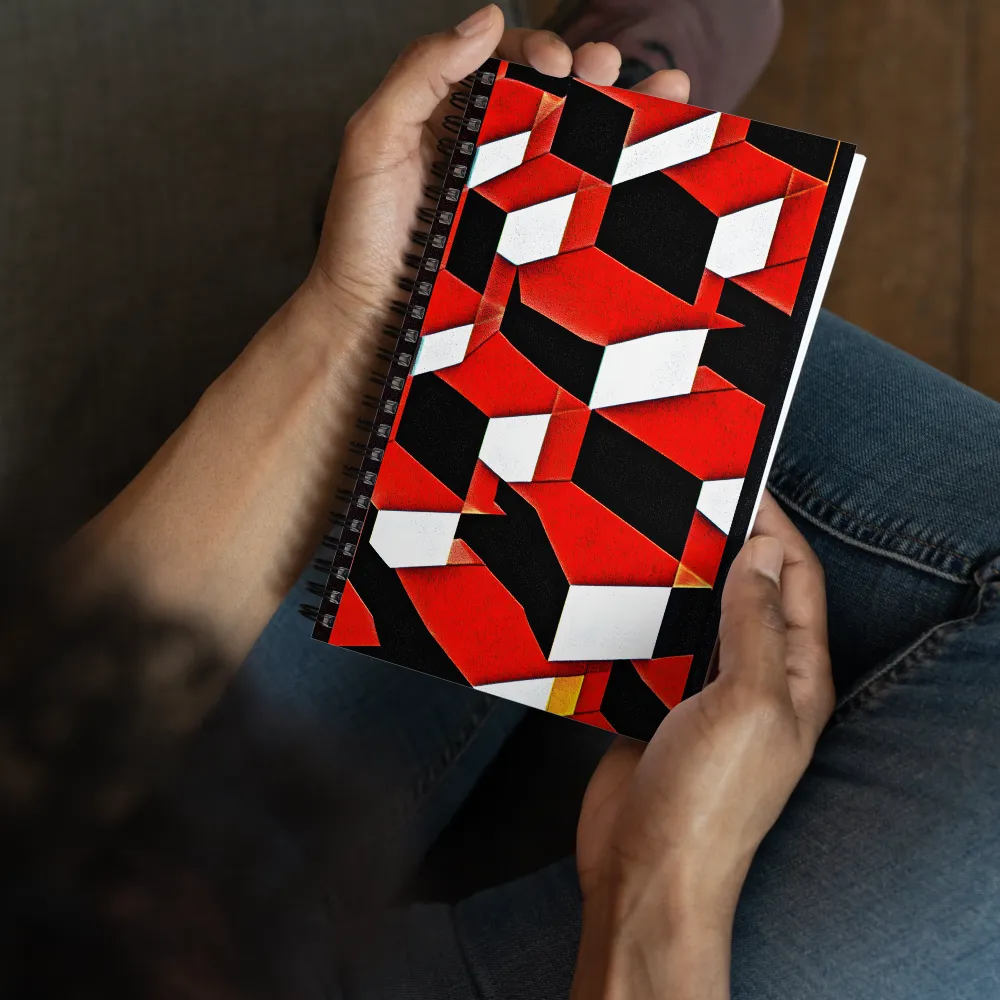Three-Dimensional Cubes 
 Spiral Notebook | 140 pages