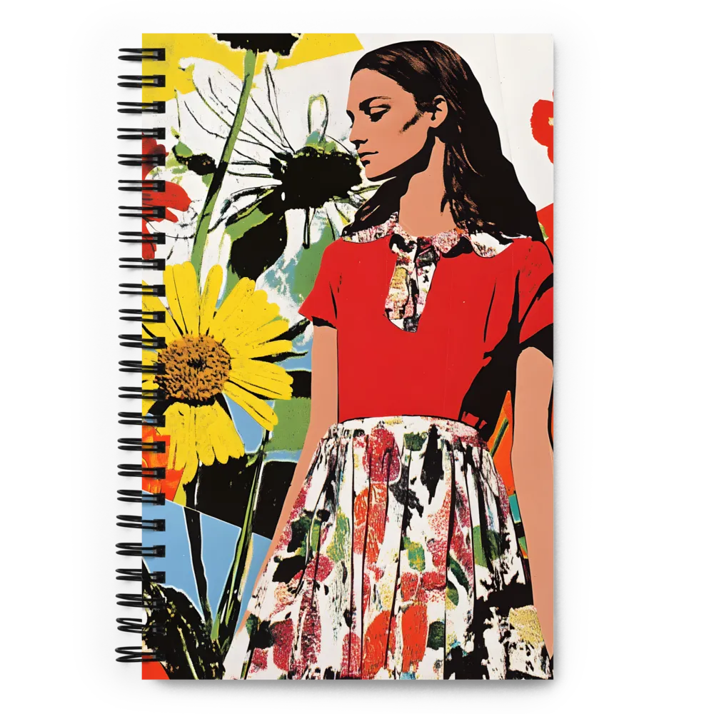 Floral Fashion Collage 
 Spiral Notebook | 140 pages