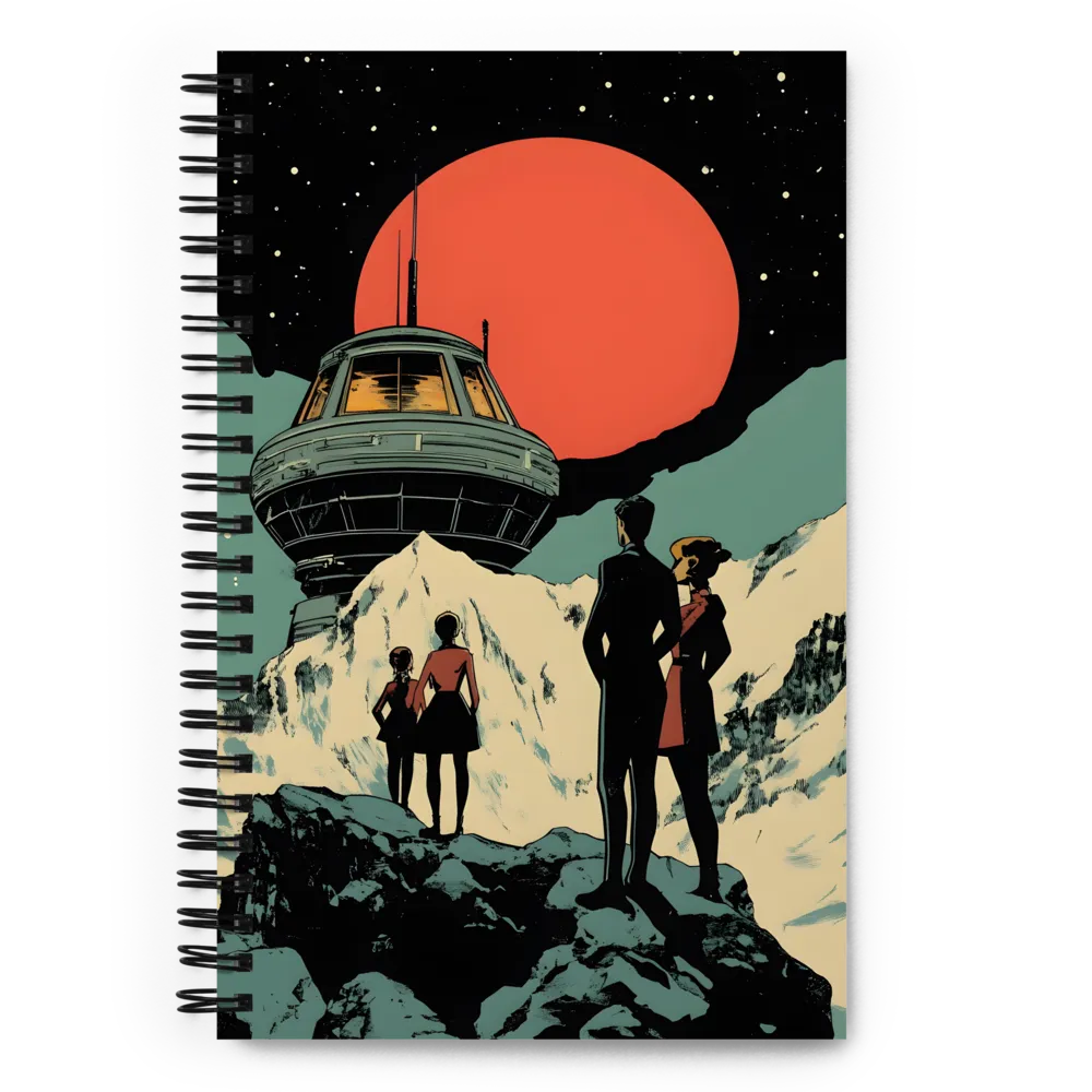 Retro-Futuristic Planetfall 
 Spiral Notebook | 140 pages