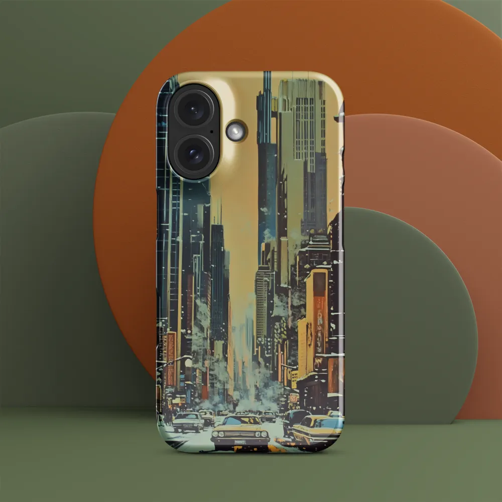 Winter Cityscape Painting 
 iPhone 16 Pro | Tough Case