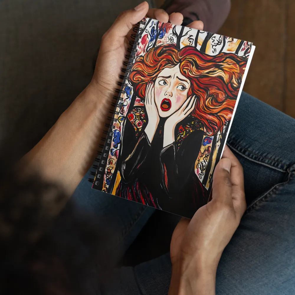The Scream of the Woman 
 Spiral Notebook | 140 pages