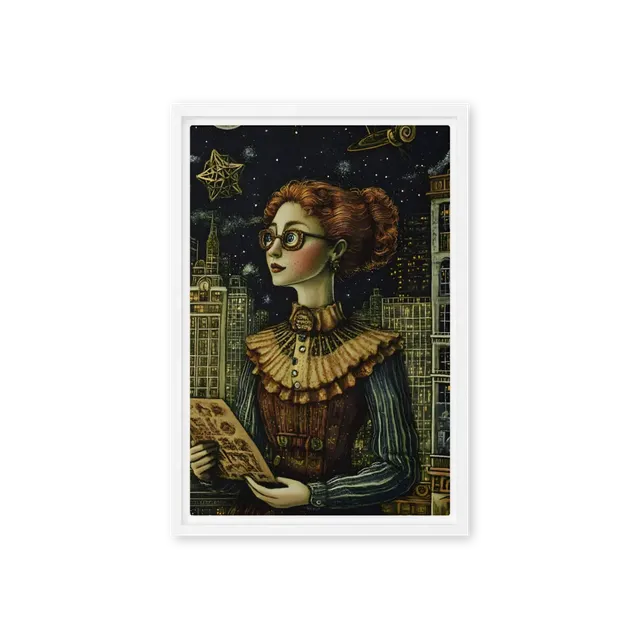 Celestial Cartographer 
 Canvas | 18″x 26″