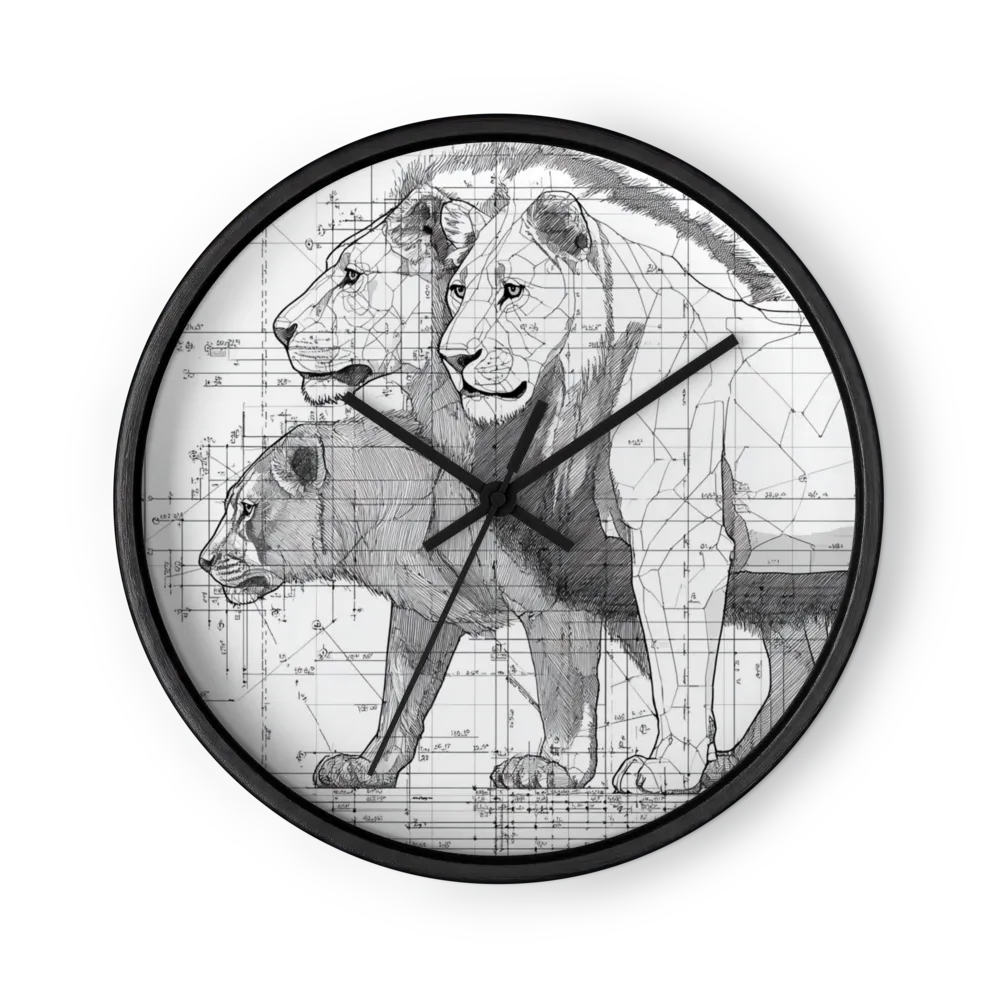 Anatomy of a Lion | Wall Clock