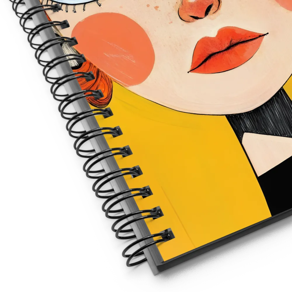 Expressive Redhead Portrait 
 Spiral Notebook | 140 pages