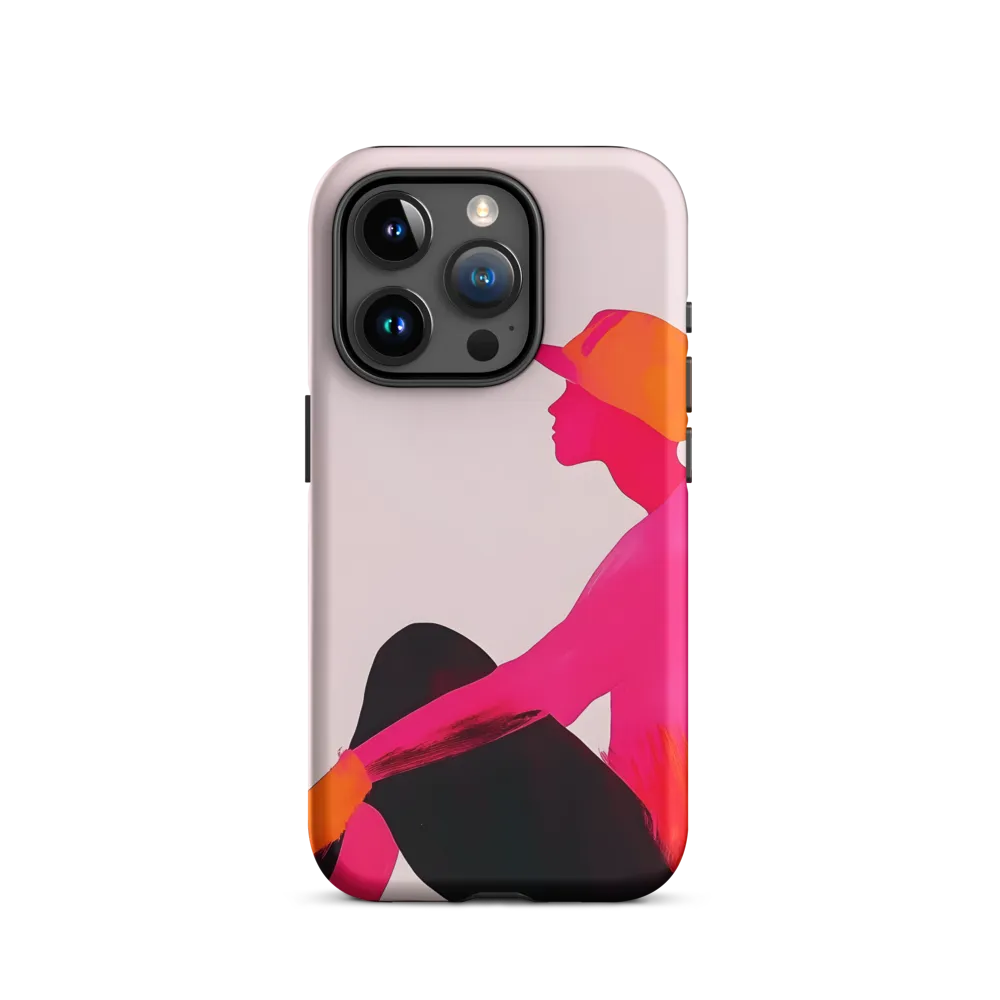 Silhouette of a Seated Figure | Phone Case