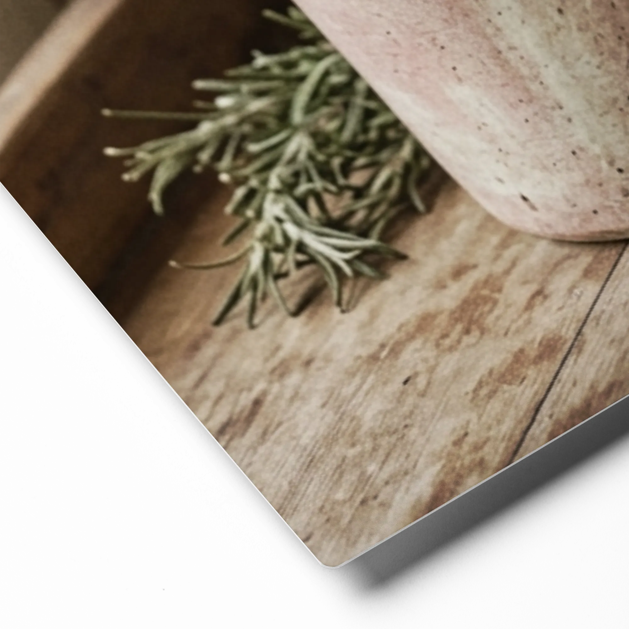Rustic Kitchen Herbs Still Life 
 Metal Print | 8″x 10″