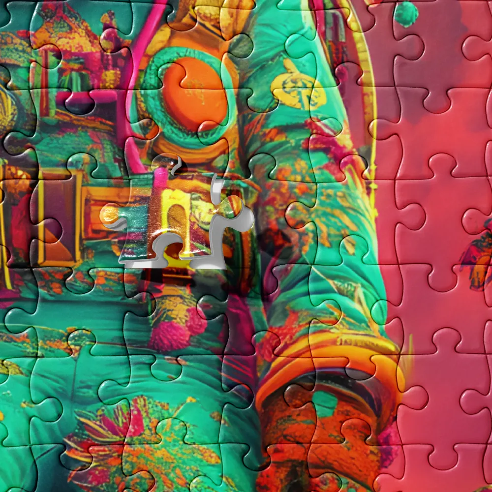 Cosmic Voyager 
 Jigsaw Puzzle in Tin Box