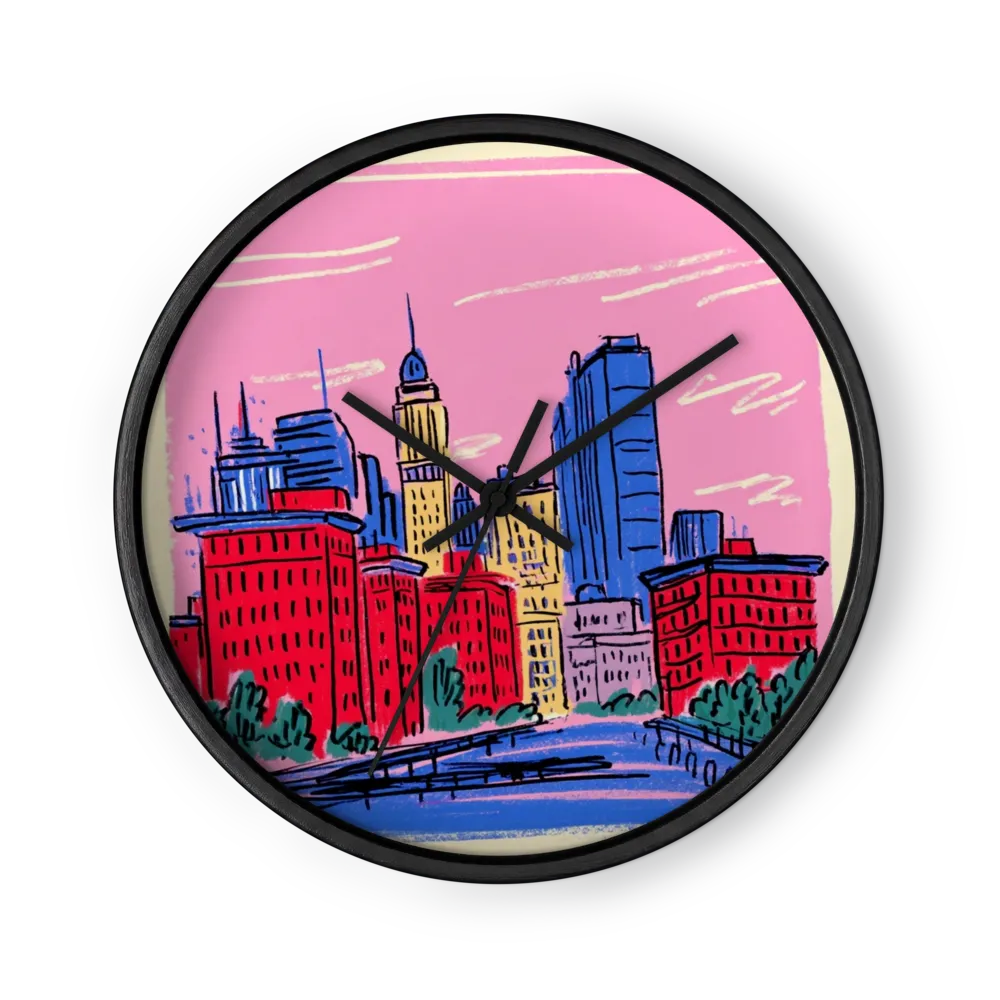 Pink Skyline Metropolis