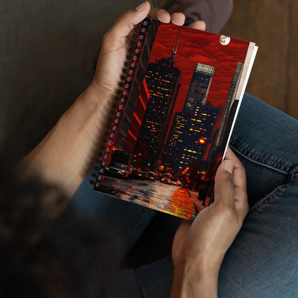 Crimson City Nocturne 
 Spiral Notebook | 140 pages