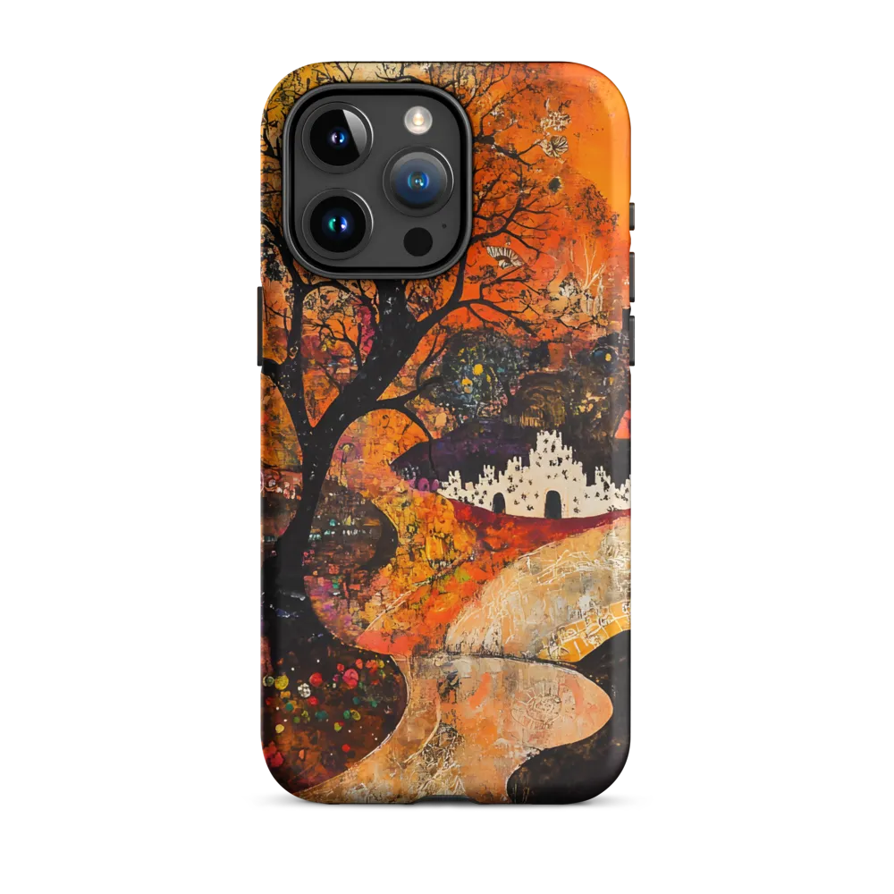 Abstract Tree Landscape with City | Phone Case