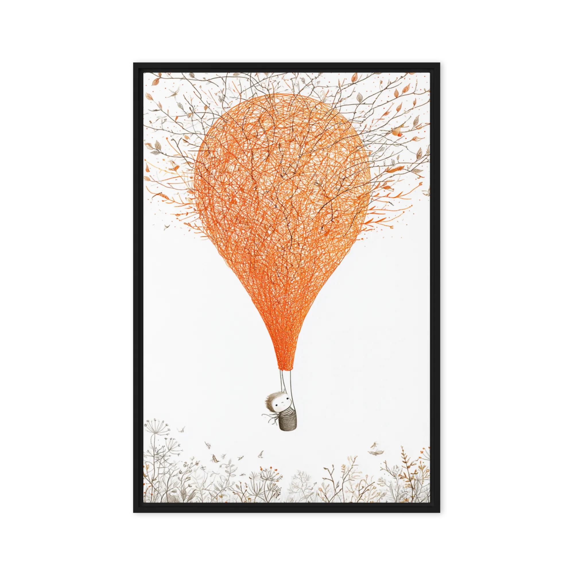 Miniature worlds on stark white — Fine-nib ink hatches
