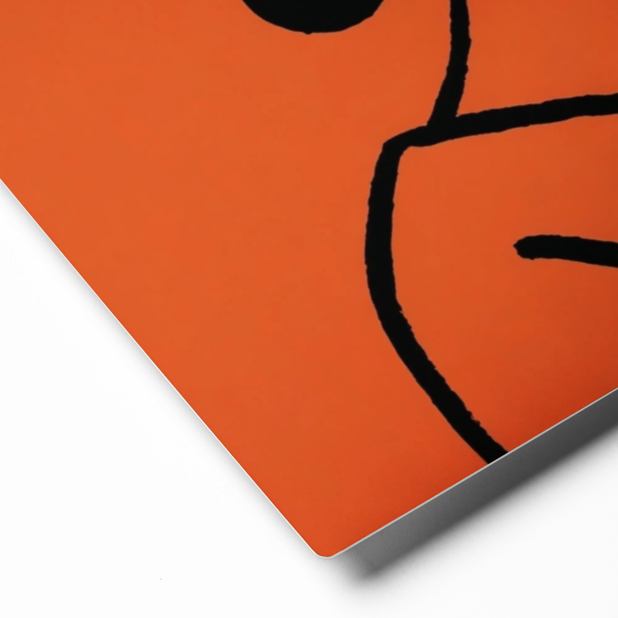 Portrait on Orange | Art Print