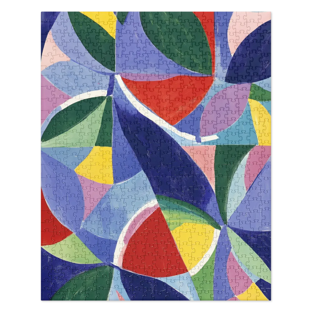 Interlocking Abstract Shapes 
 Jigsaw Puzzle