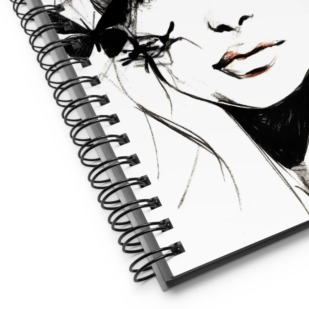 Ethereal Butterfly Portrait 
 Spiral Notebook | 140 pages
