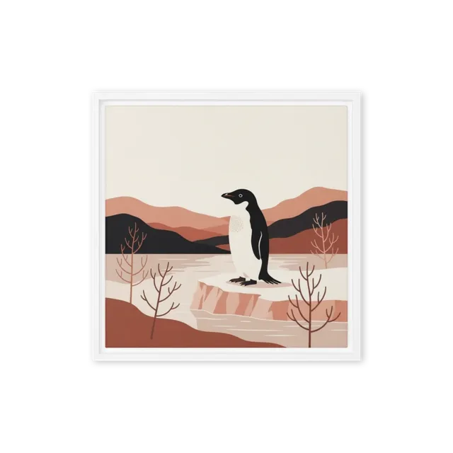 Penguin on Ice Floe | Art Print