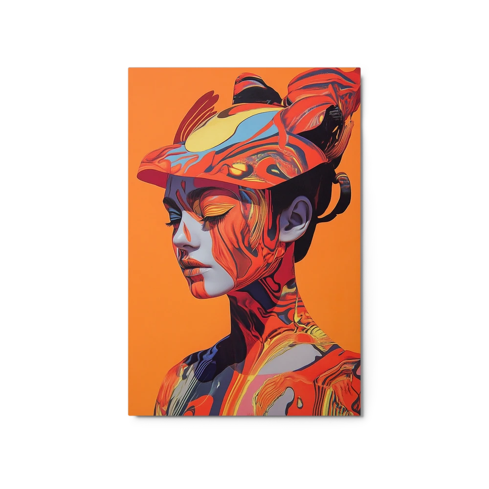 Abstract Fluid Female Portrait | Art Print
