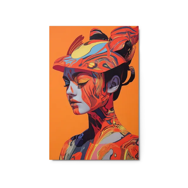 Abstract Fluid Female Portrait | Art Print