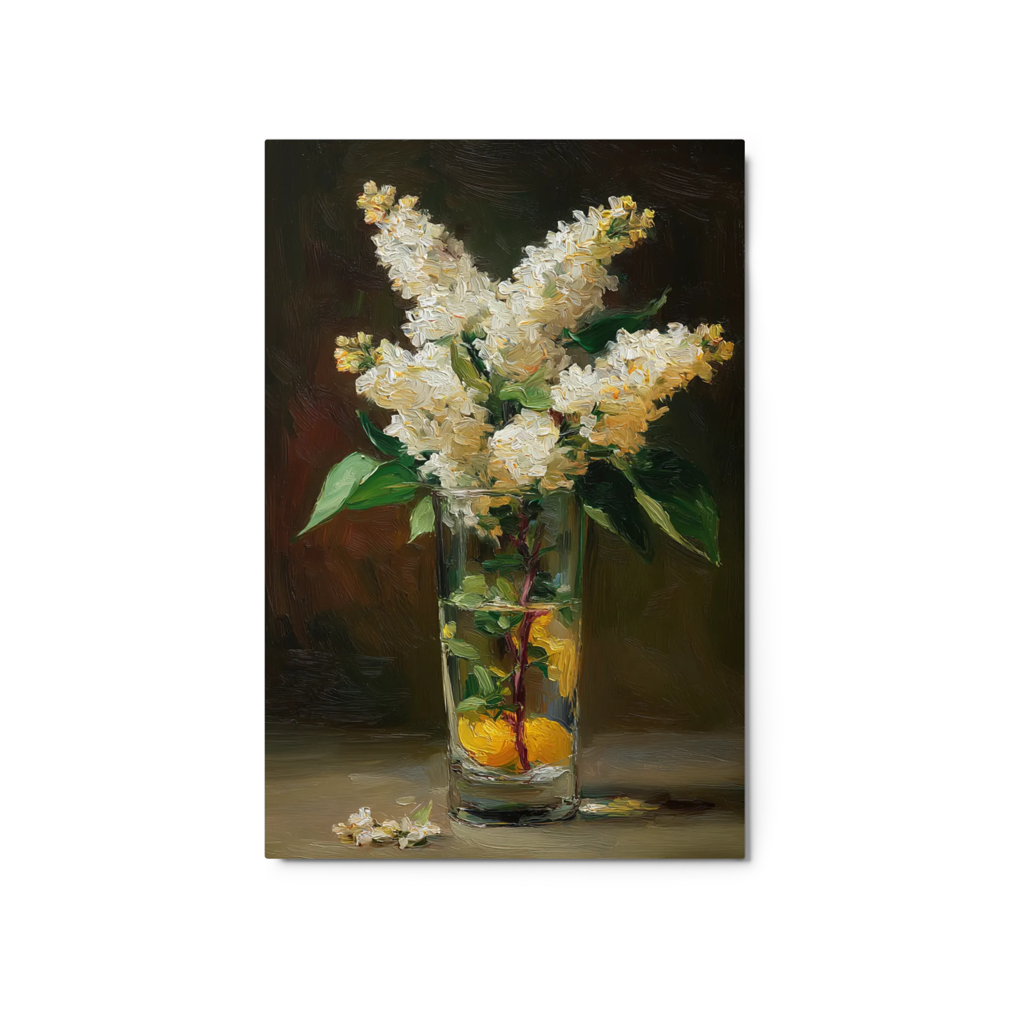 White Lilacs in Glass