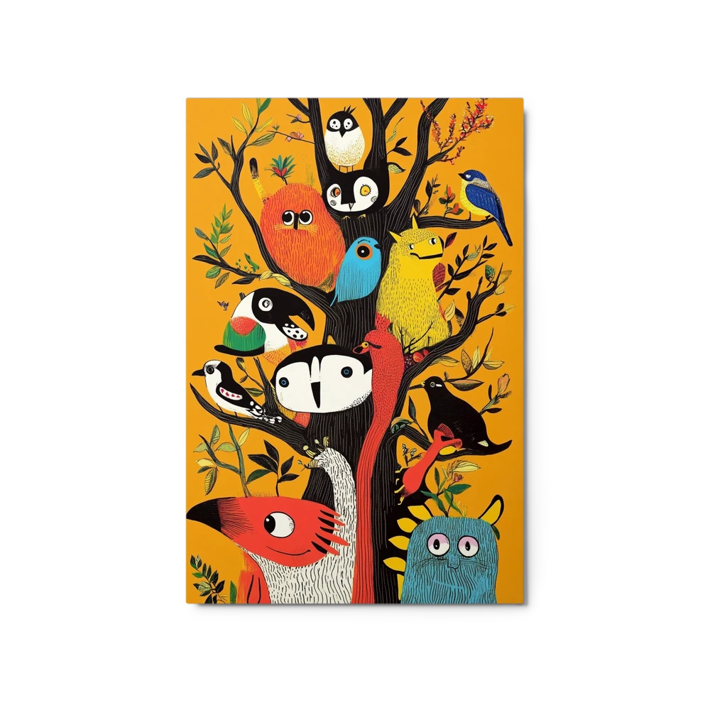 Colorful Tree Creatures | Art Print